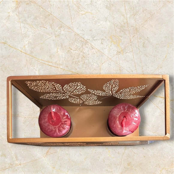 Yankee Candle-Fall Leaves Candle Holder with 2 Berry Trifle Candles - Picture 5 of 8